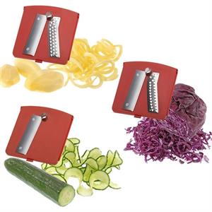 Spiromat grønsags- og frugtsnitter med 3 forskellige knive